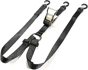 Spare Tire Strap, 3 Way Ratchet Y Strap, 1.5 inch Wide Adjustable, Tire Tie Down Strap for UTV or Truck Tires, Color Black