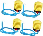 Abaodam 4pcs Bellow Foot Pump for Inflatables Mini Pump for Swimming Rings Yoga Balls Air Mattresses and Safe Material with Dual Nozzles for Easy Inflation and Deflation