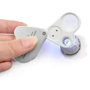 LED Double Multiple 30X 60X Jewelers Eye Loupe Lens Magnifier Magnifying Glass