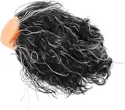 Generic Grandpa Wigs for Men Costume Balding Man Wig Bald Wig Men Gray Hair Wig Old Man Costume Accessories Cosplay Wig Fake Bald Cap Wig Cap Bettlejuice Wig Wavy Shaggy Wig Baldcap K Silk