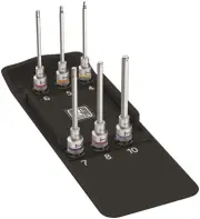 Wera 8740 C HexPlus HF 2 Zyklop Socket Set 1/2" Drive 6 Piece Metric 05004210001