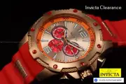 Invicta Mens I-FORCE AXIS IVORY Dial Chronograph Red/Rose Gold Tone SS Watch