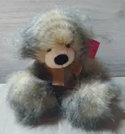 Russ Berrie Plush Stuffed QUILL Fur Teddy Bear 10" Stuffed Animal Toy