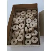 Nylon Sewing Thread Bobbins, Vintage Hem Bobs 1 Gross Black+ 1/3 Box Of Beige