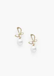 [Taking Shape] Taking Shape Pretty Pearl Earrings in Gold - Women's Accessories Gold