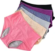 Leakproof Underwear For Women Incontinence,leak Proof Protective Pants Grey 7XL