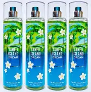 4 Bath & Body Works TAHITI ISLAND DREAM Fragrance Mist Body Spray 8 oz