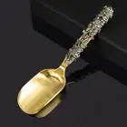 Heat-Resistant Leaf Tea Scoops Stainless Steel Measuring Spoon Tea Ceremony