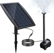 Labymos Solar Power Panel Landscape Pool Garden Fountains Pluggable Solar Power Decorative Fountain 9V 2.5W Water Pump