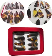 Outanaya Beginner's 8 Pack Natural Horn Nail Covers for Zither Practice Size l