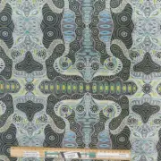 Patchwork Quilting Fabric Aboriginal Regeneration Green 50x55cm FQ