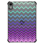 iPad mini (6th gen) iPad Impact Case Pastel Ombre Chevron Transparent