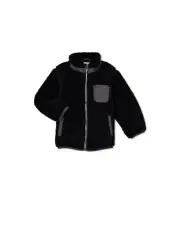 Boy's Wonder Nation Faux Sherpa Full Zip Jacket Size S (6-7) Brand New!