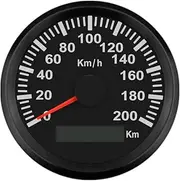 ELING KM GPS Speedometer Odometer 200KM/H for Auto Marine Truck with Backlight 85mm 12V/24V