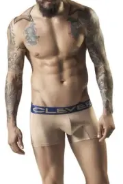 Clever Moda 2221 Gold Opal Boxer Brief Trunk Small S