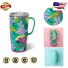 Stylish 22oz Stainless Steel Tumbler with Handle - Dishwasher Safe Design