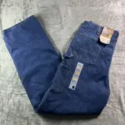 CARHARTT DOUBLE KNEE DENIM LOGGER Dungaree Fit Blue Denim 38x36 Jeans New