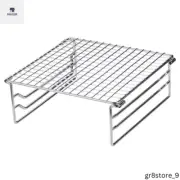 "Mini Folding Grill Rack - Camping Stove Support Holder & Heating Plate"