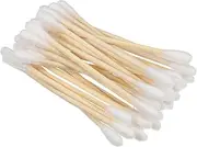 CIYODO 100 Pcs Cotton Swabs with Pointed Tips Multi Use Makeup Applicators Cleaning Tools for Eye Makeup Removal Tattoo and Electronics Care