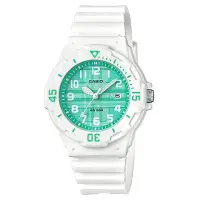 在飛比找momo購物網優惠-【CASIO 卡西歐】格紋運動潛水風格腕錶-綠格子(LRW-