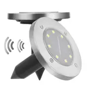 2pcs Solar Underground Light Sonic Mouse Gopher Pest Rodent Repellent 8 LED Solar Ultrasonic Repeller Light For Outdoor Farm Garden -Warm White