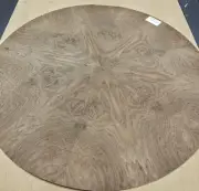 Walnut 12 piece wood veneer pie match sketch face 48" round on paper back 1/40"