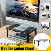 Monitor Stand Computer Desk Riser & Adjustable Height for Laptop Printers Office