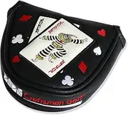 Craftsman Golf Joker Poker Game Clown Mallet Putter Cover Headcover