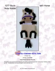 Buckskin Horse Note Holder- Plastic Canvas Pattern or Kit
