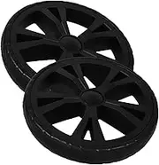 GARVALON 2pcs Shopping Trolley Wheels Shopping Cart Wheels Replacement Walker Wheels Roller Wheels Climbing Steps Wheels for Retail Stores