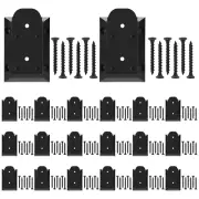 20Pcs Deck Railing Brackets Connectors, 2X4 Brackets for Railing Wood Post
