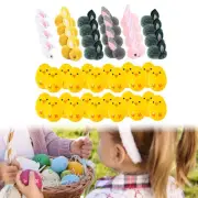 24x Fillable Easter Eggs Mini Stuffed Rabbits Dolls with Stuffed Bunny Dolls