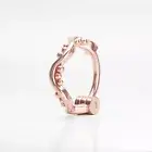 14K Rose Gold Nose Ring w/ Clicker Closure, Helix, Cartilage & Tragus Jewelry