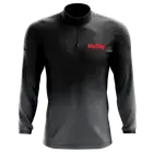 Holley 10438-LGHOL Quarter Zip Pullover - Black/Grey Ombre - Adult Large - Each