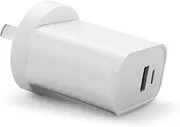 Laser Chargecore PD Wall Charger with 30W USB-C Power Adapter, Fast Mobile Phone Chargers, Dual Port with USB PD, Travel-Friendly 100-240V AC Adapter