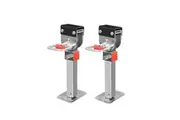 Manan 2X 400MM Drop Down Corner Stabilizer 1200LB Silver