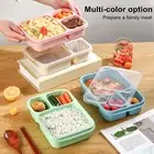 Lunch Box with Compartments Adult Kids Boxes Reusable Bento Containers