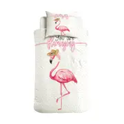 Little Monster You Are Flamazing Quilt Cover Set - Single Bed Size