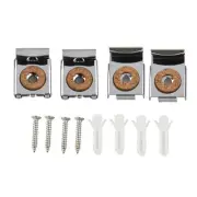Glass Bracket Glass Bracket Screws 4pcs Frameless Clips Glass Bracket Mirror