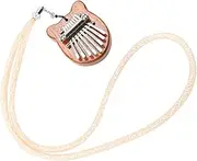 Yardwe Unique Mini 8-note Kalimba Small Music Instrument Wood Thumb Piano Musical Toy