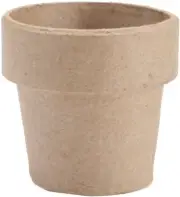 Darice, 3 by 3 Inch Paper Mache Clay Pot