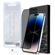 ZUSLAB Privacy Screen Protector for iPhone 14 Pro Max, Anti-Spy Tempered Glass Film with Easy Installation Tool