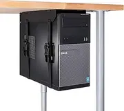 Under-Desk Computer Mount, Adjustable Straps Fit up to 71 Inches - PC Tower Holder