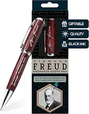 Sigmund Freud Engraved Quote Pen -" Out of Your Vulnerabilities Will Come Your Strength." - Psychology Gifts for Psychologists Guidance Counselors Psychology Students Therapists