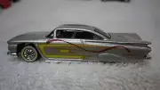 Hot Wheels Silver 1959 Chevrolet Impala Coupe Custom Real Riders