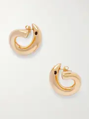 [Bottega Veneta] Bottega Veneta - Sardine Gold-plated Earrings - One size One size Gold