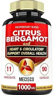 11in1 Citrus Bergamot Supplement with Black Chokeberry, Berberine HCl & more - 90 Capsules - Super Extract Supports Heart Health, Immune System for Your Daily Overall Well-Being