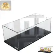 Thickened Clear Acrylic Display Case for Lego 10295 Collectibles, Assemble Bo...