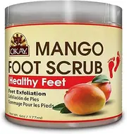 OKAY Pure Naturals OKAY Pure Naturals All Natural Mango Butter Foot Scrub, 6 Ounce,