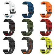 Watch Band for Garmin Fenix 7 7X 6 6X Pro Forerunner 955 945 935 Instinct 2X Solar Epix Approach S62 S60 Marq Descent G1 Quatix Silicone Replacement Strap 26m